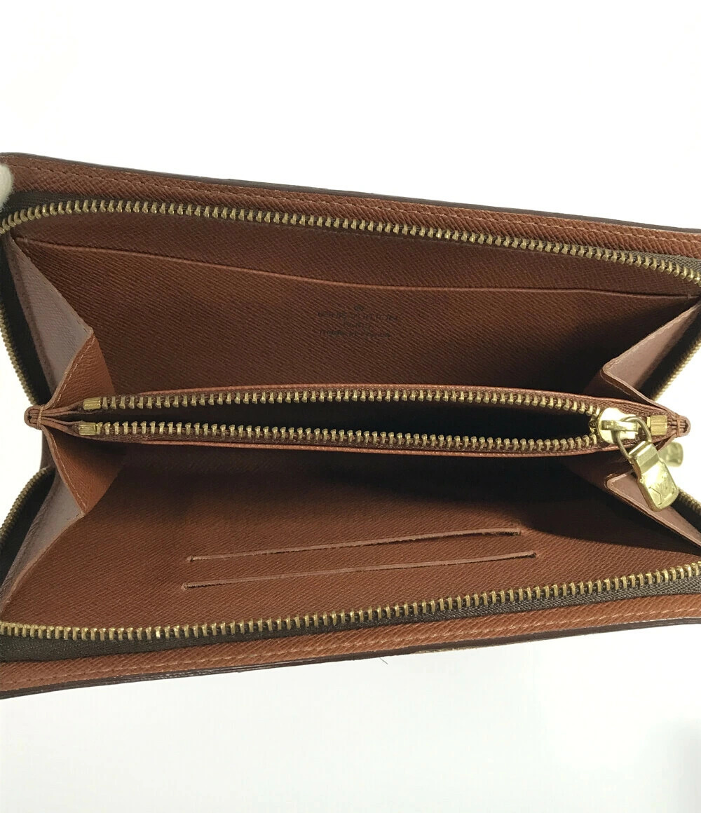 Louis Vuitton Portemonnaie Zip Monogram Long Wallet Round Brown
